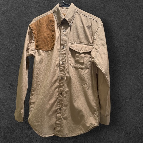 King Ranch | Shirts | King Ranch Mens Small Tan Cotton Field Shirt ...